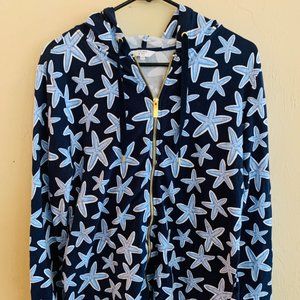 Crown and Ivy Size M Starfish Zip up Hoodie